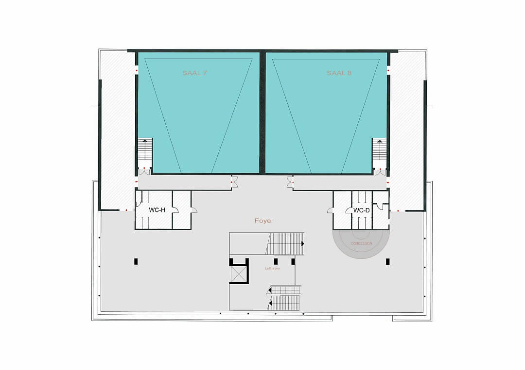Cinestar Berlin Cubix Grundriss
