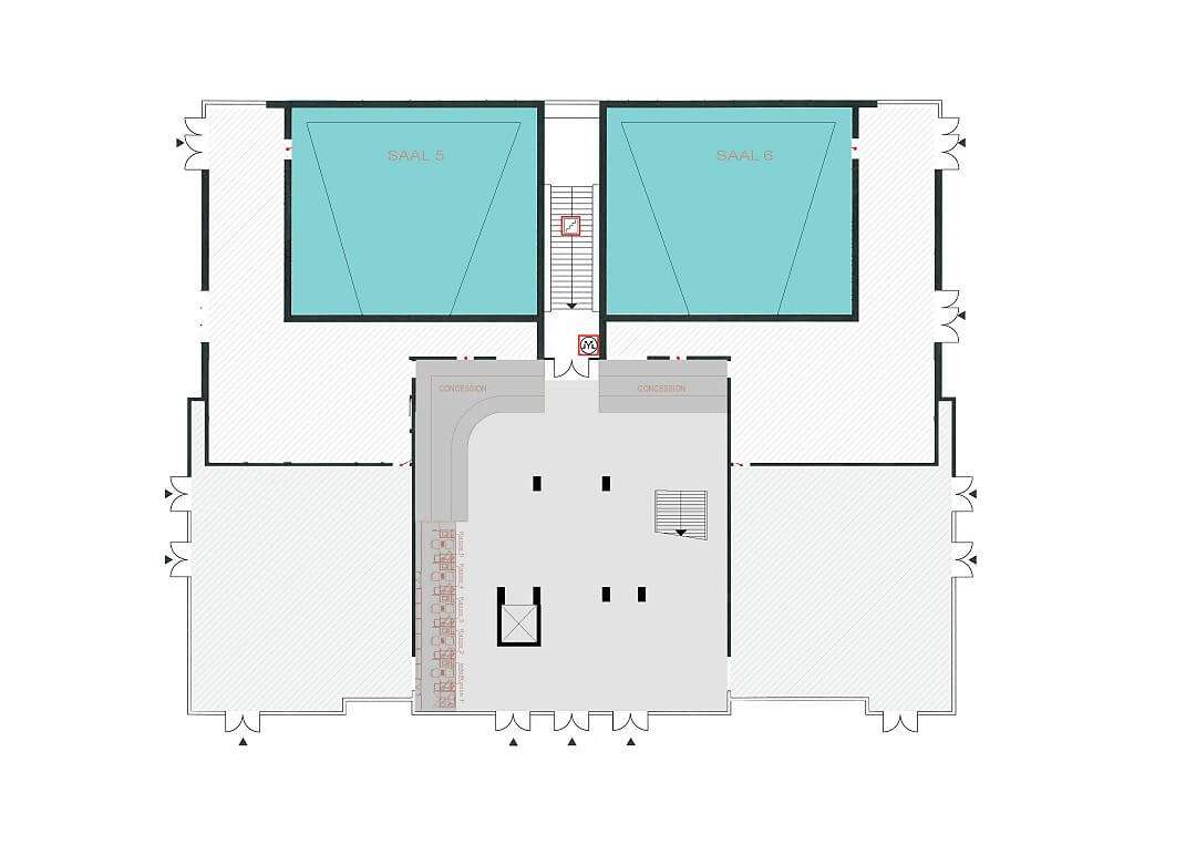 Cinestar Berlin Cubix Grundriss