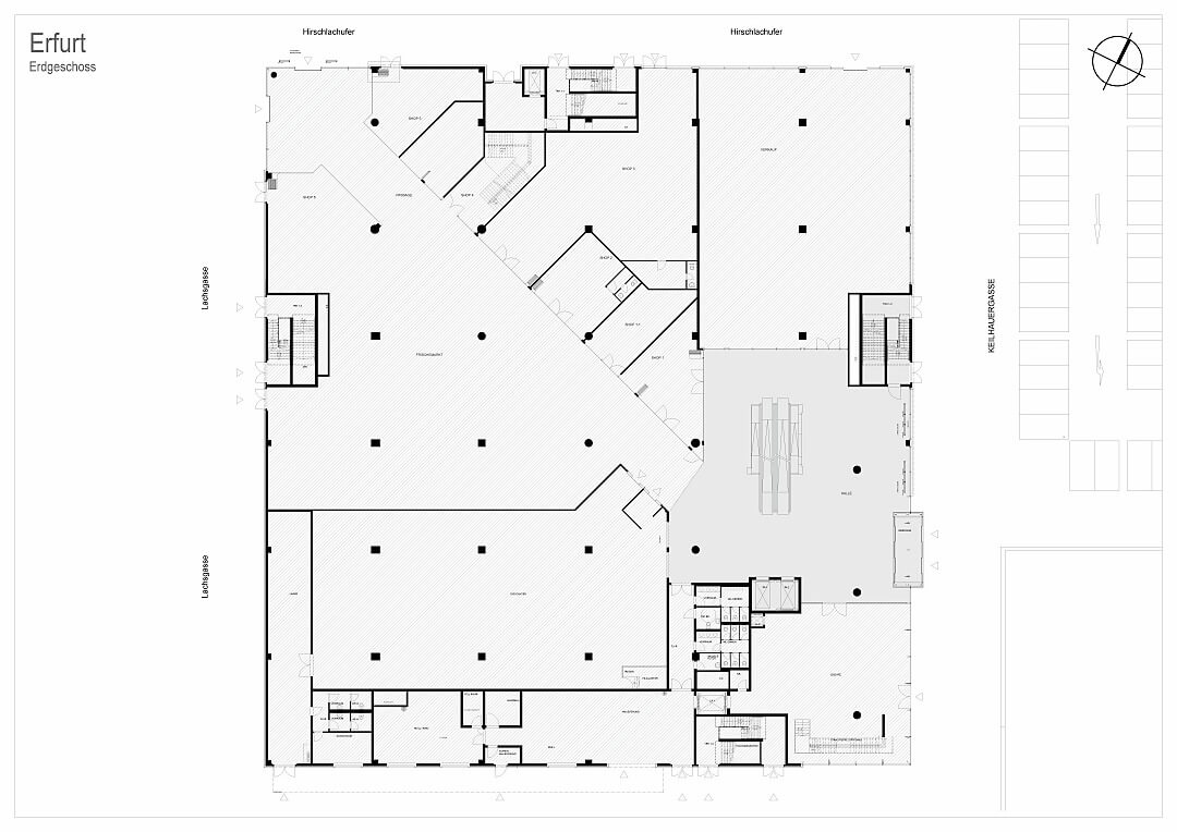 Grundriss EG cinestar kino erfurt